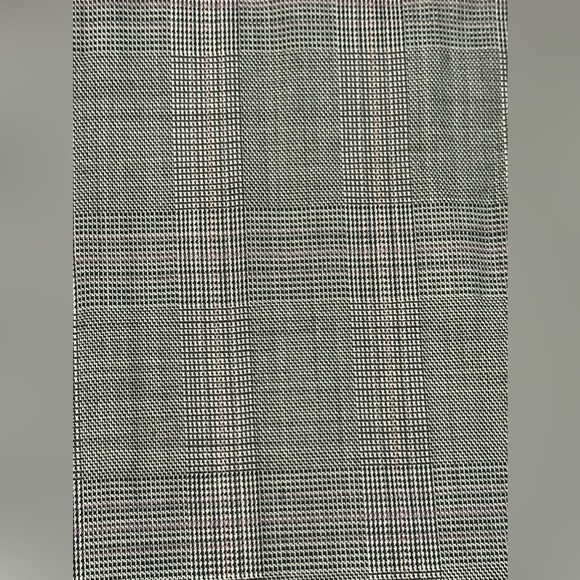 Banana Republic Martin Fit gray plaid cuffed wide leg trousers 16L - Picture 7 of 9